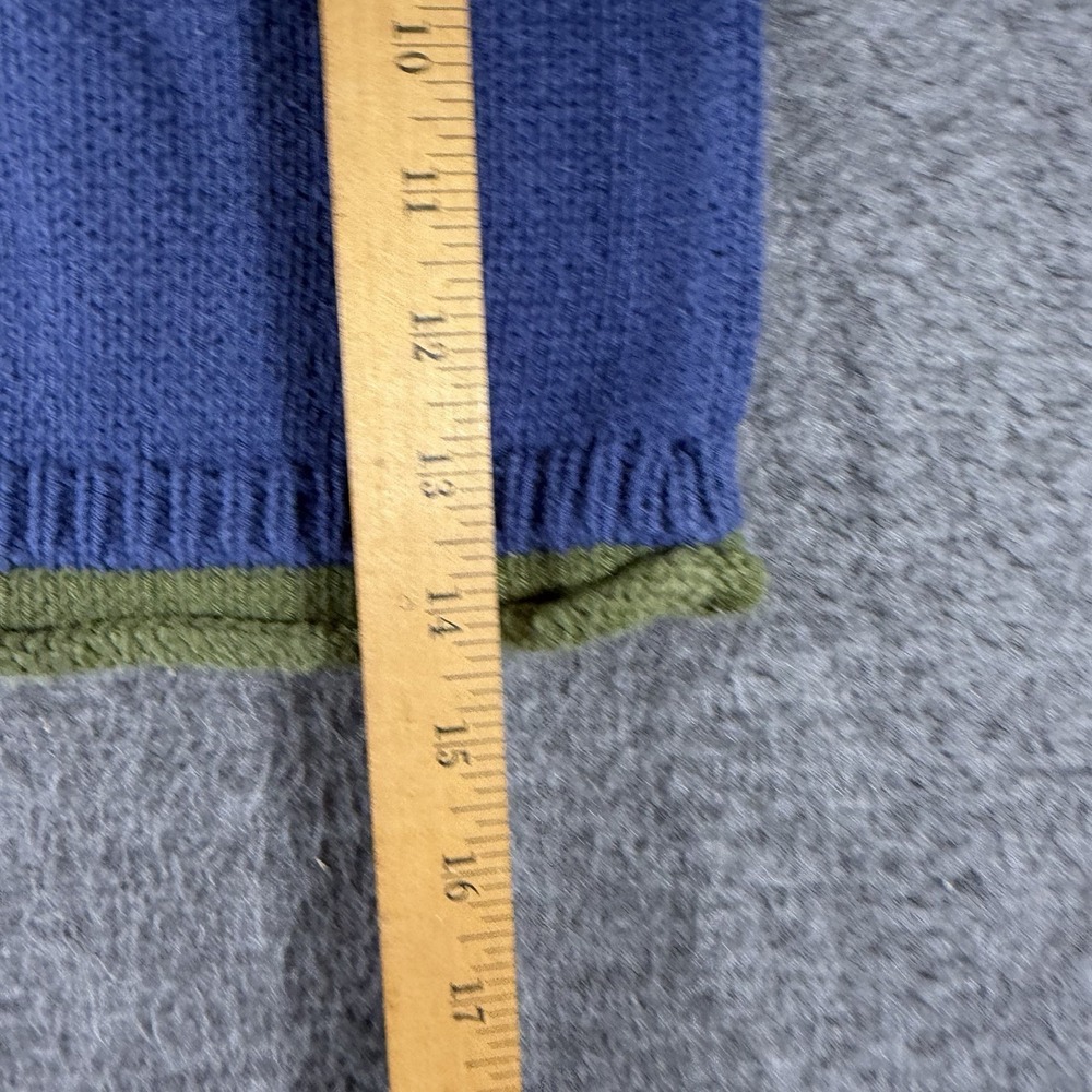 Mulberry Bush Boys Size 4T Blue Green Dinasour Roll Neck Knit Sweater Ski Cotton - Picture 4 of 6